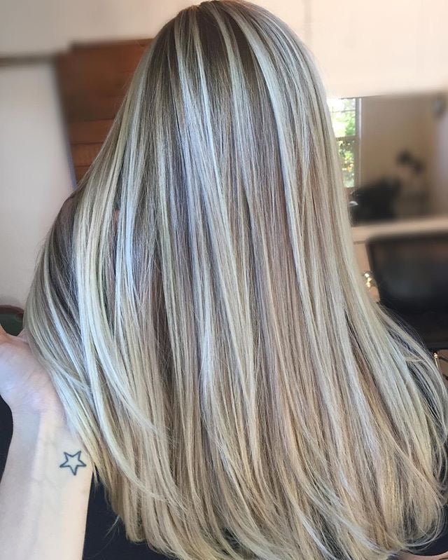 Frosted hair is the coolest way to do highlights right now