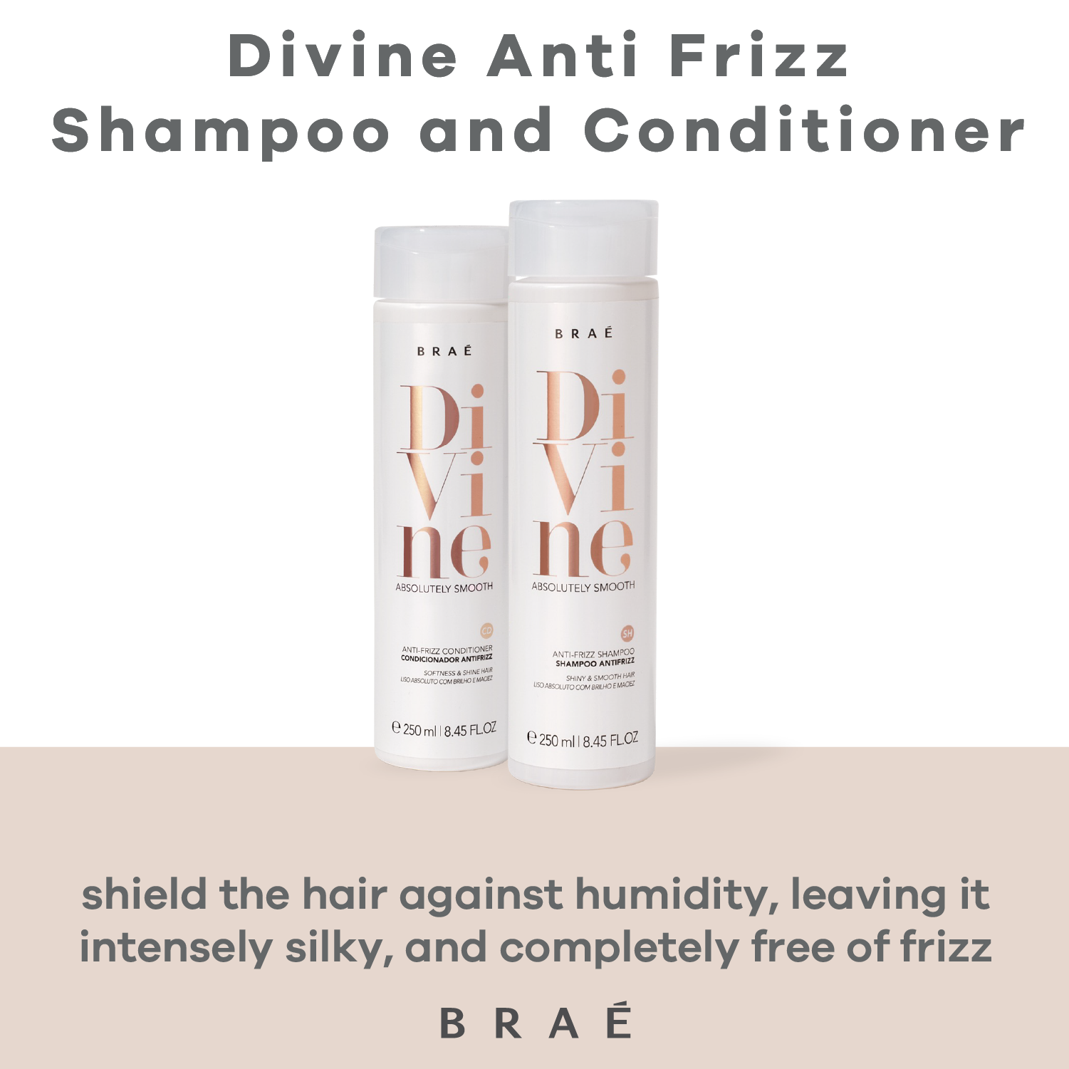 Divine Absolutely Smooth Shampoo and Conditioner set 8.45 fl. oz