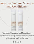 Gorgeous Volume Kit: Shampoo&Conditioner (8.45 fl. oz) + Texture Spray (3.4 fl. oz)