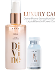 Luxury Care: Divine Plume Sensation Serum + Liquid Keratin Power Dose